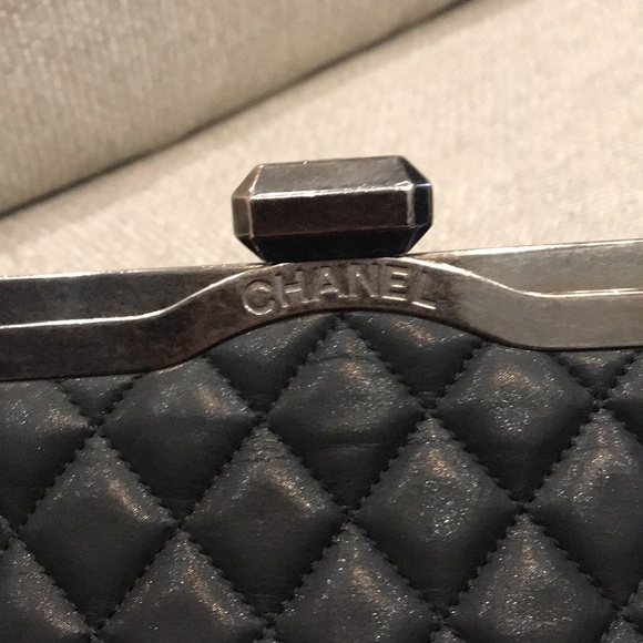 Authentic Chanel Iridescent Quilted Frame Bag - Picture 15 of 15